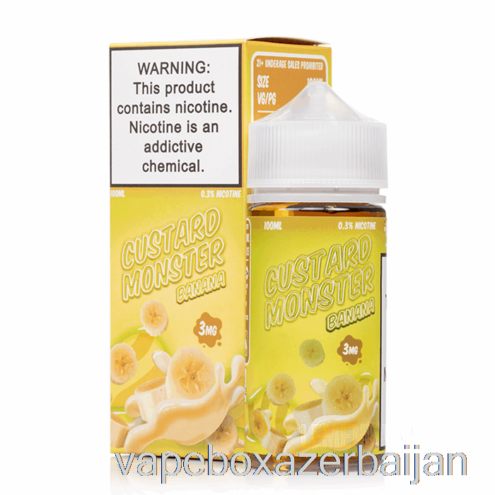 Vape Smoke Banana - Custard Monster - 100mL 0mg